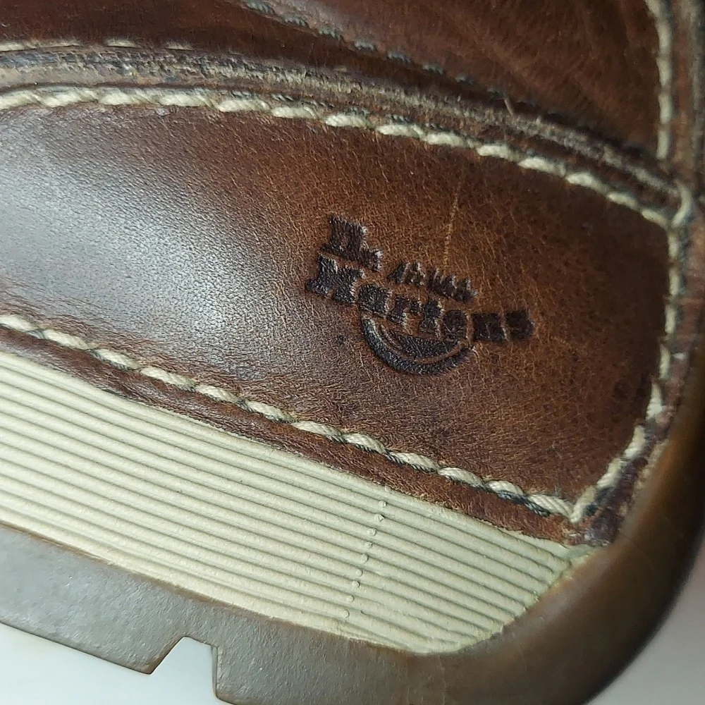 Dr. Martens Brown Leather Lace-Up Shoes